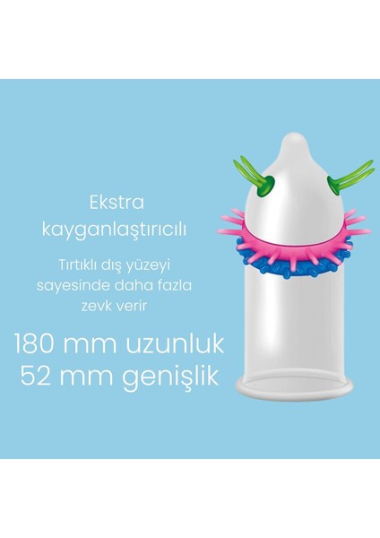 Tırtıklı ve Geciktiricili Özel Dış Uyarımlı Prezervatif Dragon Eastern Condom