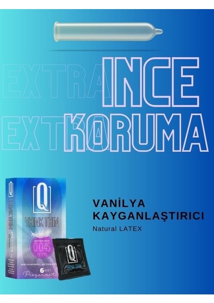 Ekstra Ince Prezervatif Thın Vanilya Aromalı Condom
