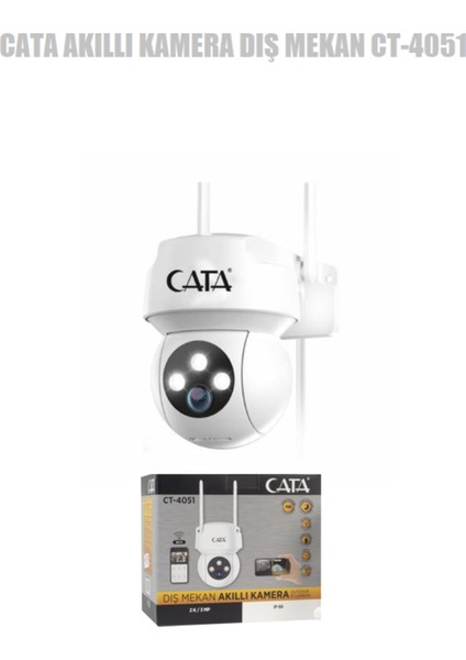 Akıllı Kamera Dış Mekan CT-4051 IP66 1080P Gece Görüşlü Sirenli fiyatları