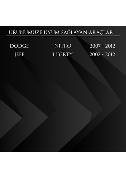 Dodge Nitro, Jeep Liberty Cam Düğme Kapağı 2'li