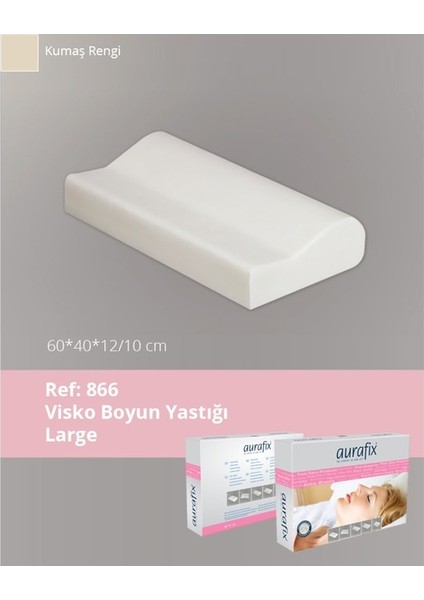 Visko Boyun Yastığı (Large) 866 (60 x 40 x 12/10 Cm)