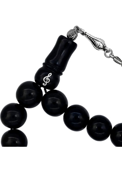 Sol Anahtarı Desenli Oltu Taşı Efe Maskot Tesbih fiyatları