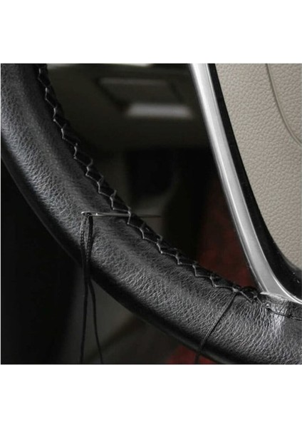Renault Fluence Uyumlu Deri Direksiyon Kılıfı Kaliteli Dikmeli Siyah