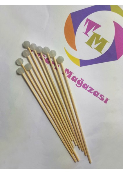 15 cm Uzun Kürdan - 30 Adet Karanlıkta Parlayan Fosfor Boncuklu Kokteyl Karıştırıcı modelleri