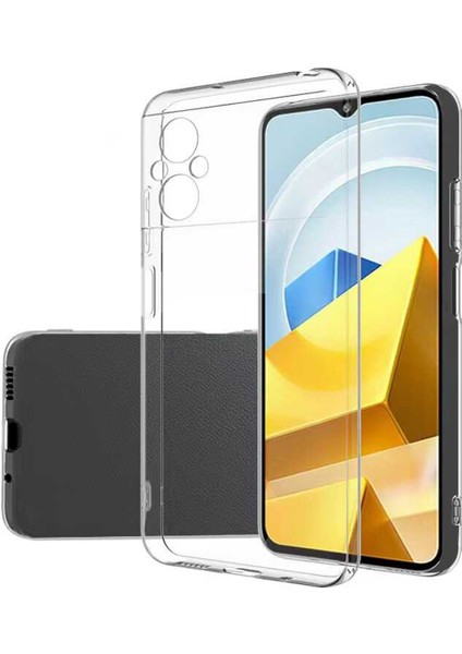 Xiaomi Poco M5 Uyumlu Soft Slim Serisi Şeffaf Silikon Kılıf