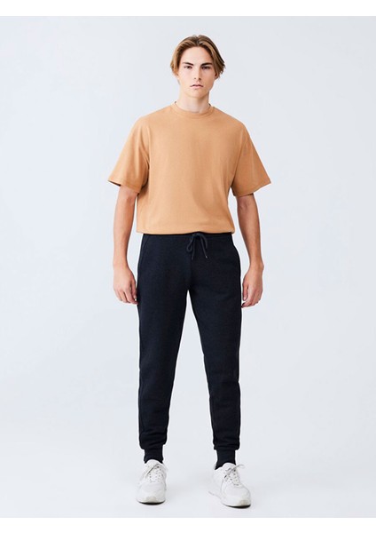 Slim Dar Paça Antrasit Eşofman