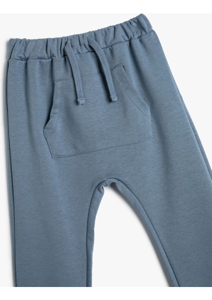 Basic Jogger Eşofman Altı Kanguru Cepli Beli Bağlamalı