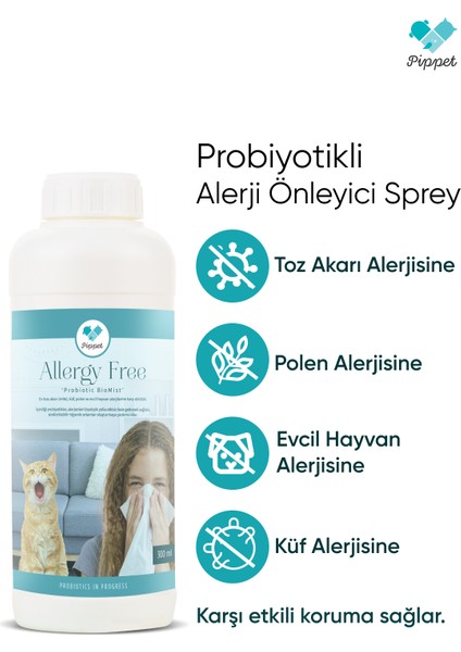 Probiyotik Toz, Akar, Kedi, Köpek Alerjisi Önleyici Yedek Şişe 1 Lt