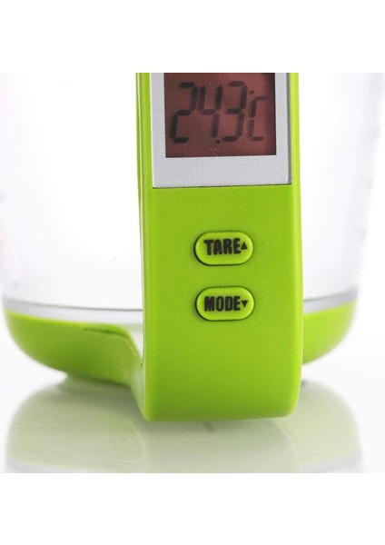 Elektronik Terazi Elektronik Ölçüm Kabı Mutfak Terazileri Dijital Bardak Kızağı Sıcaklık Ölçme Kabı Yeşil LCD Ekranlı (Yurt Dışından) fırsatları