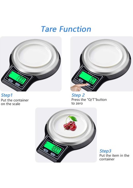 Mutfak Terazisi 5kg/ 0,1g[yükseltme], Yüksek Hassasiyetli Elektronik Gıda Terazisi, Tartım Için Çok Işlevli Paslanmaz Çelik Platform, LCD Ekran, 0,1g'ye Kadar Doğruluk (Yurt Dışından) fiyatları