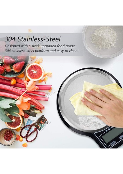 Mutfak Terazisi 5kg/ 0,1g[yükseltme], Yüksek Hassasiyetli Elektronik Gıda Terazisi, Tartım Için Çok Işlevli Paslanmaz Çelik Platform, LCD Ekran, 0,1g'ye Kadar Doğruluk (Yurt Dışından) indirimleri
