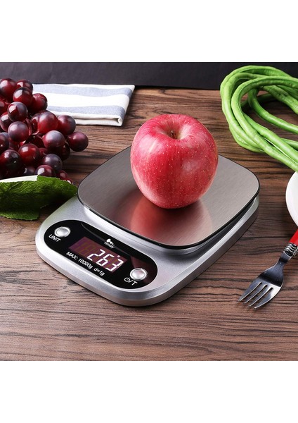 Dijital Mutfak Terazisi - 1 G'dan 10 Kg'a Kadar - Paslanmaz Çelik - Yüksek Hassasiyet - LCD Ekranlı ve Dahil [enerji Sınıfı A+] (Yurt Dışından) indirimleri