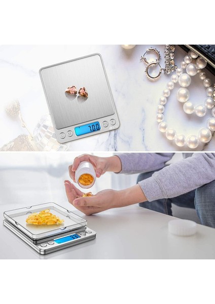 500G / 0.01G Cep/paslanmaz Çelik Takı Terazisi Elektronik Terazi Yüksek Hassasiyetli Arkadan Aydınlatmalı LCD (Yurt Dışından) modelleri