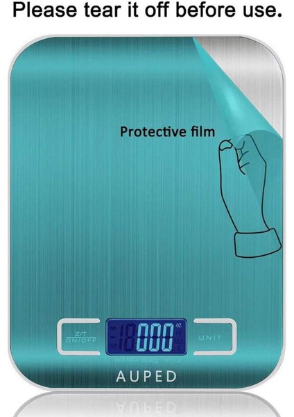 LCD Ekran Dijital Mutfak Terazisi Paslanmaz Çelik, 5KG/11LBS Çok Fonksiyonlu Gıda Terazisi, Mutfak Ağırlığı, Gümüş Renk (Yurt Dışından) indirimleri