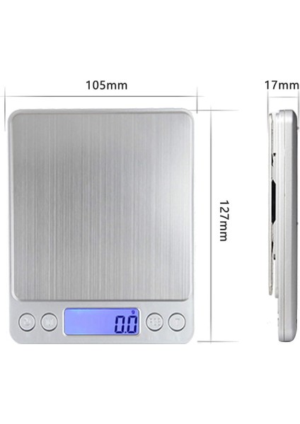 Hassas Terazi, Mutfak Terazisi/cep Terazisi/takı Terazisi, Yüksek Hassasiyetli Elektronik Terazi, Arkadan Aydınlatmalı LCD Ekran, Dara ve Miktar Fonksiyonu, 2 Palet (Yurt Dışından) fiyatları