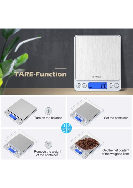 Dijital Mutfak Terazisi, USB Şarj Edilebilir, 3kg/0.1g, Mini Elektrikli Mutfak Terazisi, Su Geçirmez Dijital Terazi (Yurt Dışından) fiyatları