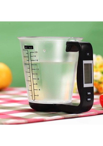 Elektronik Terazi Elektronik Ölçüm Kabı Mutfak Terazileri Dijital Bardak Kızağı Sıcaklık Ölçme Kabı Yeşil LCD Ekranlı (Yurt Dışından) indirimleri