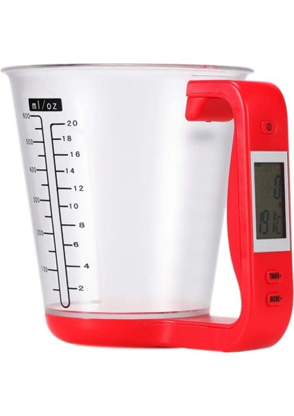 Elektronik Terazi Elektronik Ölçüm Kabı Mutfak Terazileri Dijital Bardak Kızağı Sıcaklık Ölçme Kabı Yeşil LCD Ekranlı (Yurt Dışından)