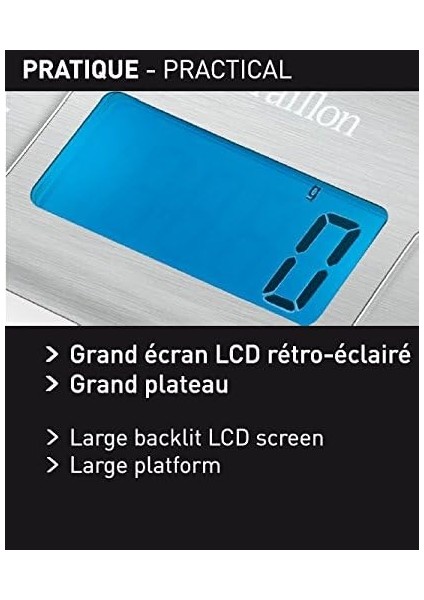 Mutfak Terazisi, Dara, Sıvı Dönüşümleri, Ultra Ince, Kapasite 5 Kg, Kare Paslanmaz Çelik, Gümüş (Yurt Dışından) fırsatları