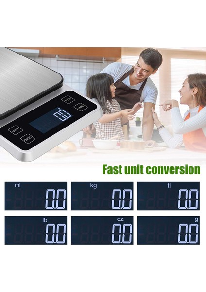 Yükseltilmiş Mutfak Terazileri, 5KG/11LBS Dijital Mutfak Terazileri Pişirme Pişirme Için Gram ve Oz Ağırlık Ölçeği, USB Şarj Edilebilir Hd LCD Ekran, Piller Dahil (Yurt Dışından) fiyatları