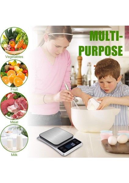 Yükseltilmiş Mutfak Terazileri, 5KG/11LBS Dijital Mutfak Terazileri Pişirme Pişirme Için Gram ve Oz Ağırlık Ölçeği, USB Şarj Edilebilir Hd LCD Ekran, Piller Dahil (Yurt Dışından) fırsatları