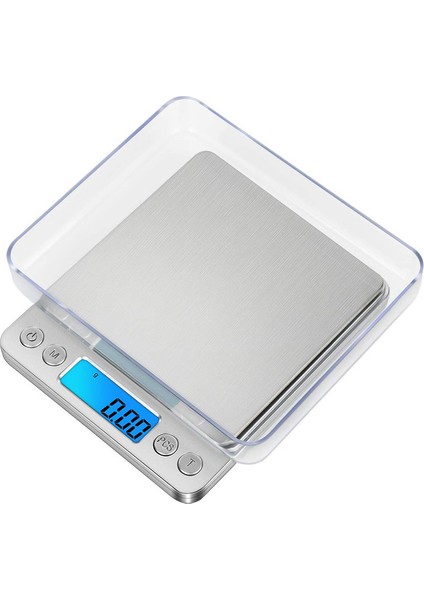 Hassas Dijital Terazi, Taşınabilir Bilgisayar Terazisi, LCD Ekranlı ve 6 Üniteli, Paslanmaz Çelik Tepsi, Dara Fonksiyonlu, Mutfak, Takı, Kahve Için - 3 kg x 0,1 (Yurt Dışından)