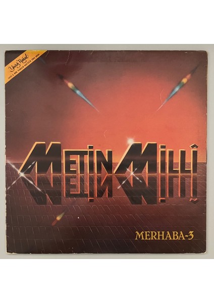 Metin Milli Merhaba 3 Lp Plak (Orjinal 1985 Dönem Baskı)