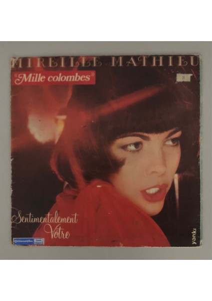 Mireille Mathieu Sentimentalement Vôtre Lp Plak (1978 Orjinal Dönem Türk Baskı)