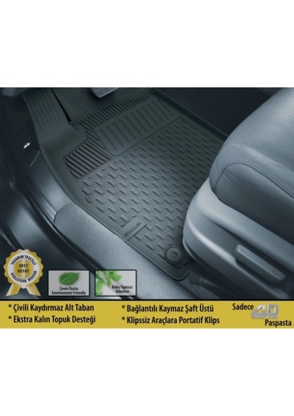 Psn Renault Kadjar 2015 Sonrası Için 4.5d Özel Havuzlu Paspas Siyah fiyatları