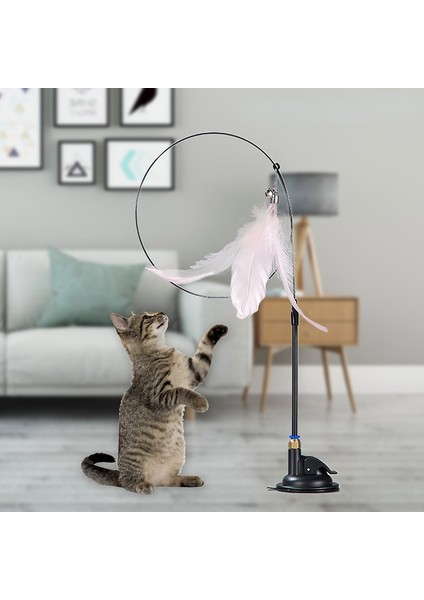 Çelik Tel Balık Interaktif Kedi Oyuncak Komik Simülasyon Tüy Oyuncaklar Çan ile Kedi Yavrusu Sopa Oyuncak Oynama Teaser Değnek Oyuncak Pet Kedi Malzemeleri (Yurt Dışından)