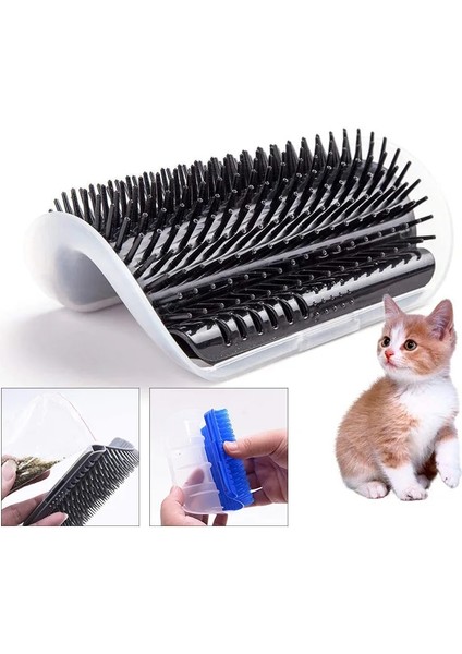 Turuncu Şeker Renk Kedi Duvar Köşe Scratcher Kauçuklar Masaj Kedi Sürtünme Saç Cihazı Kedi Tarak Masaj Fırçası Kedi Kaynağı Evcil Hayvan Aksesuarları (Yurt Dışından)