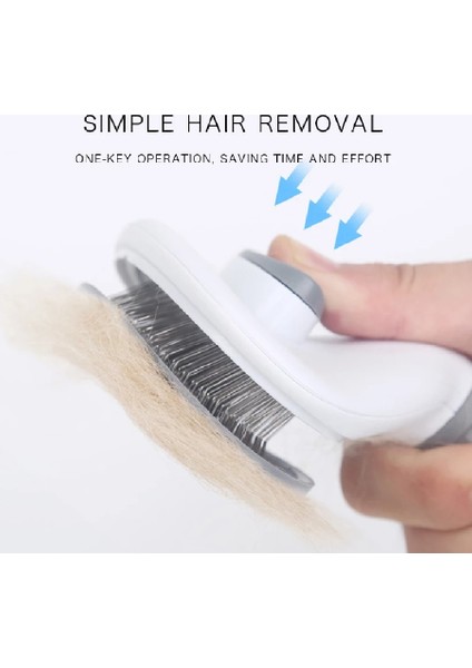 Mavi Köpek Epilasyon Bakım Tarağı Kedi Pire Com Pet Kediler Köpekler Için Tarak Bakım Aracı Otomatik Saç Fırçası Giyotin (Yurt Dışından) modelleri