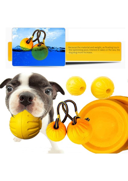 9cm Top Mavi Interaktif Köpek Oyuncakları Halat Topu Oyuncak Oynamak Için Çiğneme Köpek Eğitim Oyuncakları Taşınabilir Eva Topu Küçük Büyük Köpek Için Evcil Hayvan Malzemeleri (Yurt Dışından)