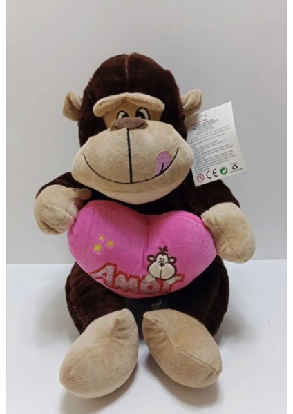 Sevimli Maymun Peluş Büyük Boy 40