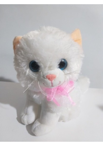 Oyuncak Pelüş Miyavlayan Kedi Papyonlu 24 cm