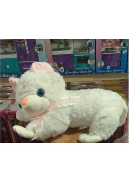 Miyavlayan Sesli Kedi Peluş 35 cm