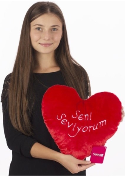 Sevgiliye Kalp Yastık 40 cm