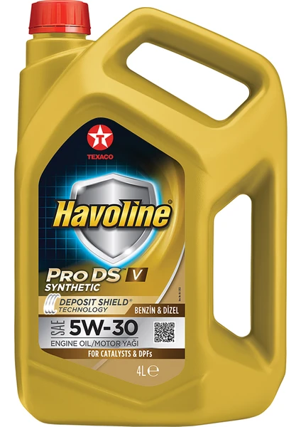 TEXACO HAVOLINE PRODS V 5W-30 4 Litre (2023 Üretim)