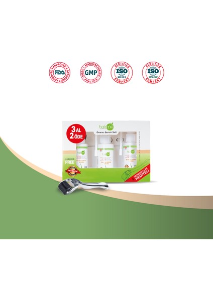 Hairmd Onarıcı Saç Serumu 3'lü Set - 3 Al 2 Öde - Dermaroller Hediyeli fırsatları