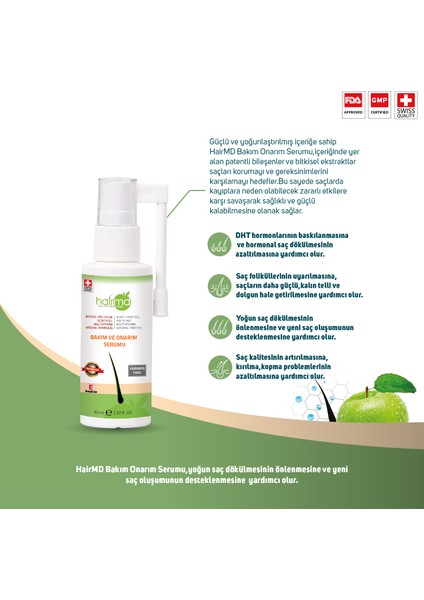 Onarıcı Saç Serumu 60 ml fiyatları