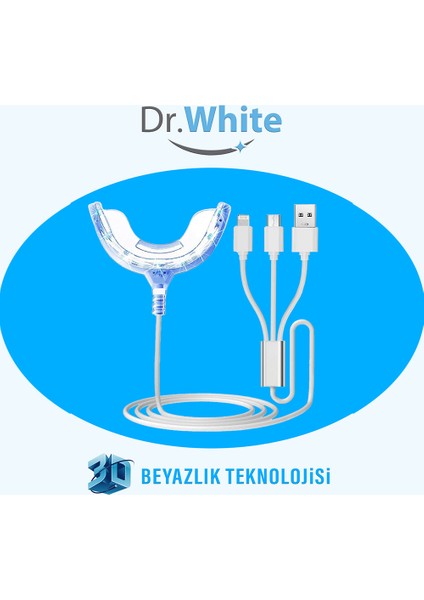 Dr.White Akıllı Diş Beyazlatma 1 Adet Cihaz & 2 Adet Beyazlatma Jeli