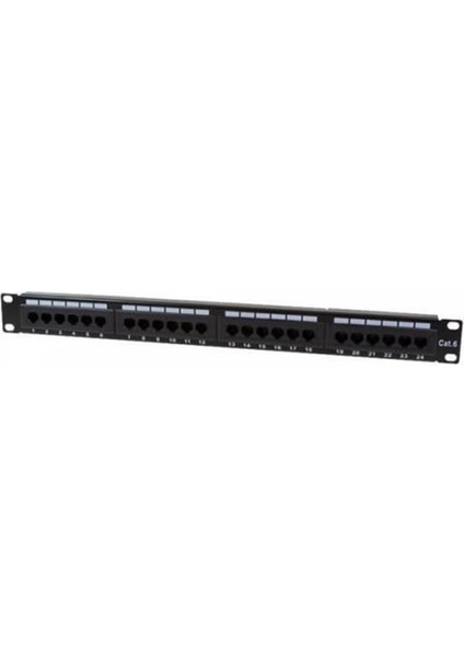 P24UTP PP-UC6-2524 CAT6 24 PORT DOLU PATCH PANEL