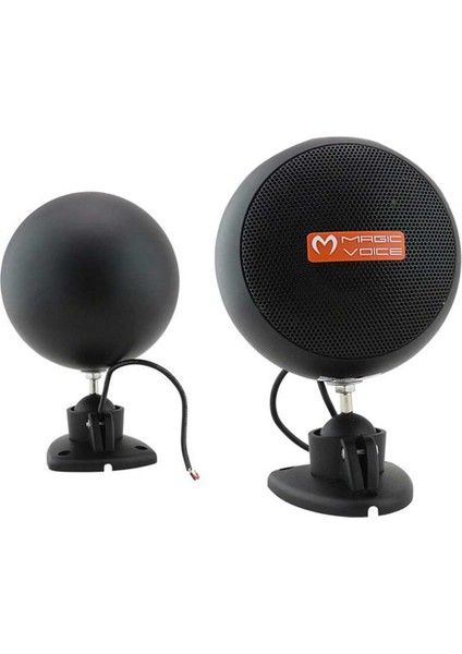 MAGICVOICE MV-13 7.5 CM 20 WATT 2Lİ TAKIM SİYAH TRAFOSUZ SÜTUN SARKIK HOPARLÖR