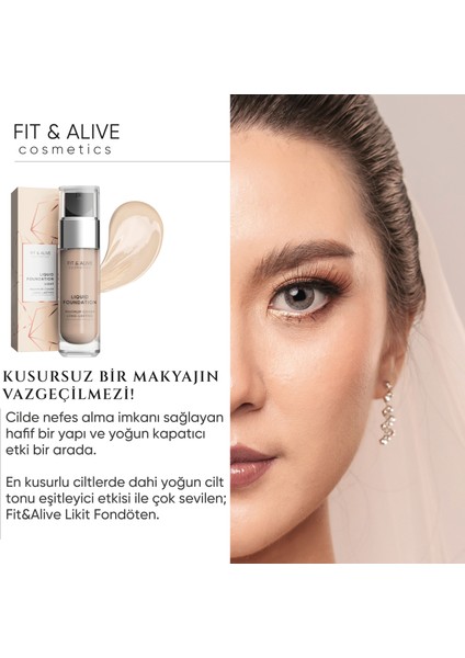 101 Liquid Foundation Likit Fondöten- Light