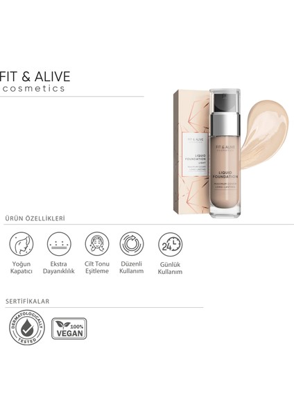 101 Liquid Foundation Likit Fondöten- Light