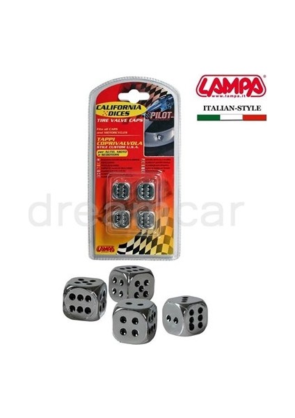 California Dices Krom Sibop Kapağı 4'lü Set 02464