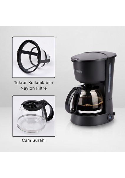 G3FERRARI Cafè Del Mar Americano ve Filtre Kahve Makinesi / G10159 indirimleri