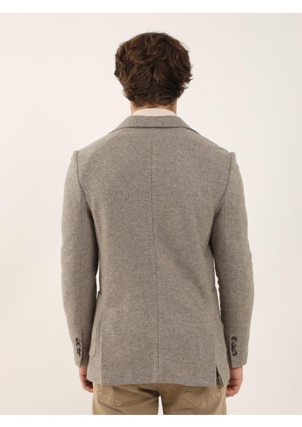 Vizon Erkek Slim Fit Düz Casual Mono Yaka Ceket fırsatları