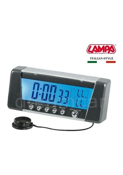 Dreamcar Seyio K-9 Lcd Saat+İç Dış Termometre+Alarm 86322