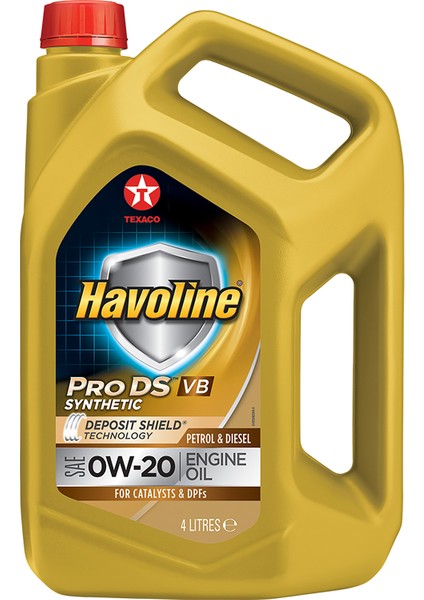 TEXACO HAVOLINE PRODS VB 0W-20 4 Litre (2023 Üretim)